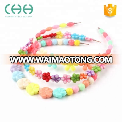 variety color children intellectual string beads 24 grid diy handmade beaded baby puzzle early childhood toy for Hair band